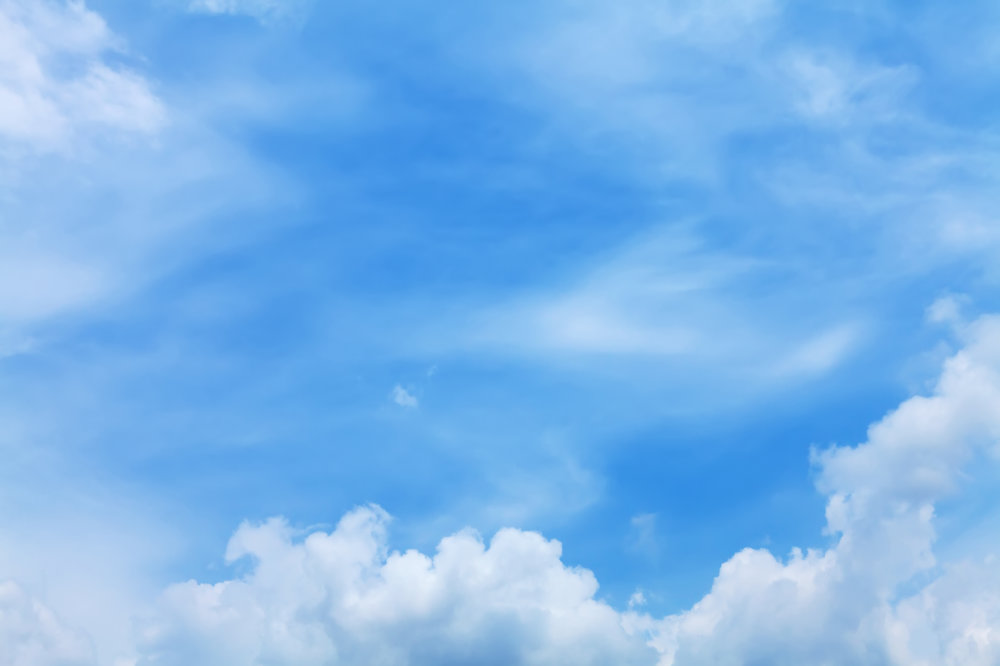 Blue sky and clouds backdrop texture